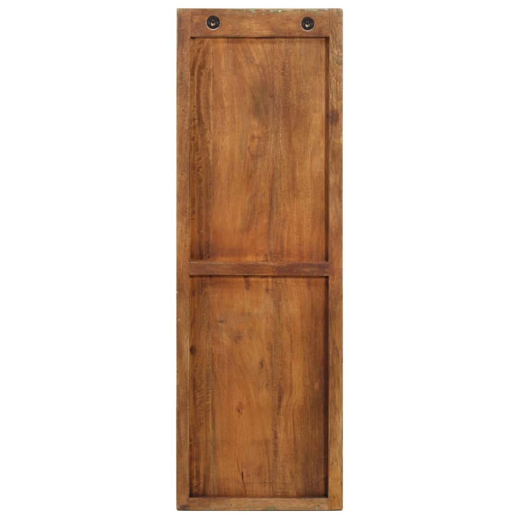 Perchero de pared 2 piezas 36x3x110cm Madera maciza recuperada
