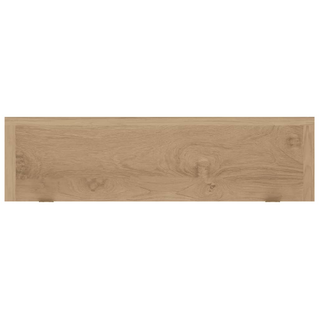 Étagères murales 2 pcs 60x15x4 cm bois de teck massif