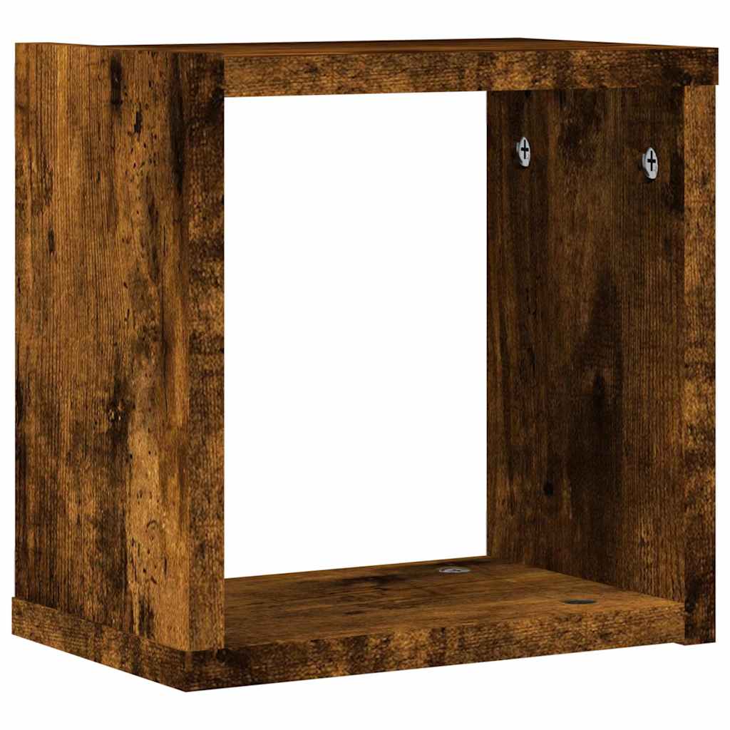 Étagères Murales 4 pcs Marron 26 x 15 x 26 cm Bois d'ingénierie