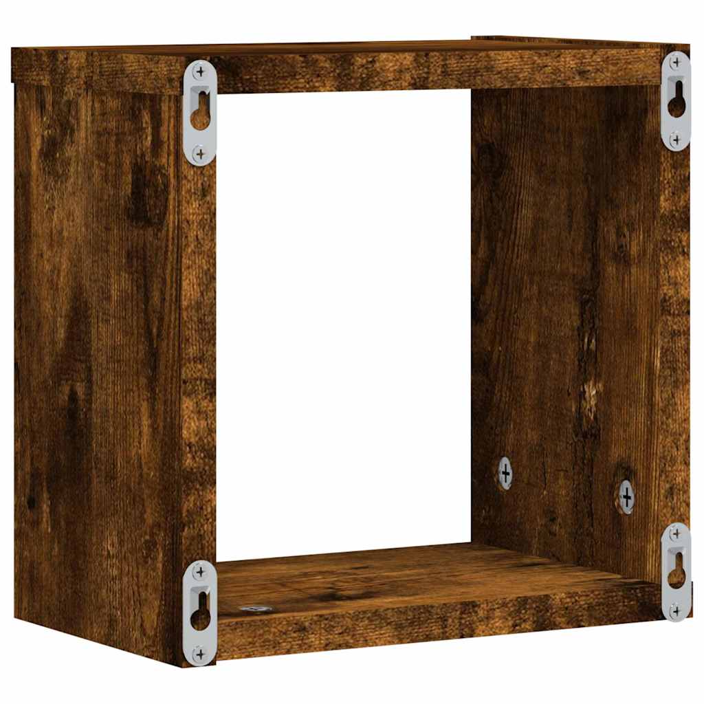 Étagères Murales 4 pcs Marron 26 x 15 x 26 cm Bois d'ingénierie