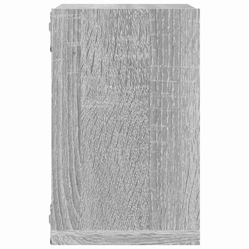 Étagères Murales 4 pcs Gris 26 x 15 x 26 cm Bois d'ingénierie