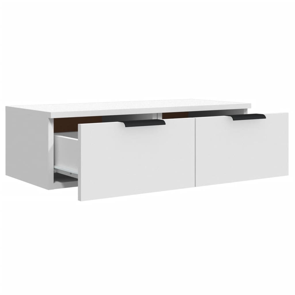 Armoires murales 2 pcs blanc 68x30x20 cm Bois d'ingénierie
