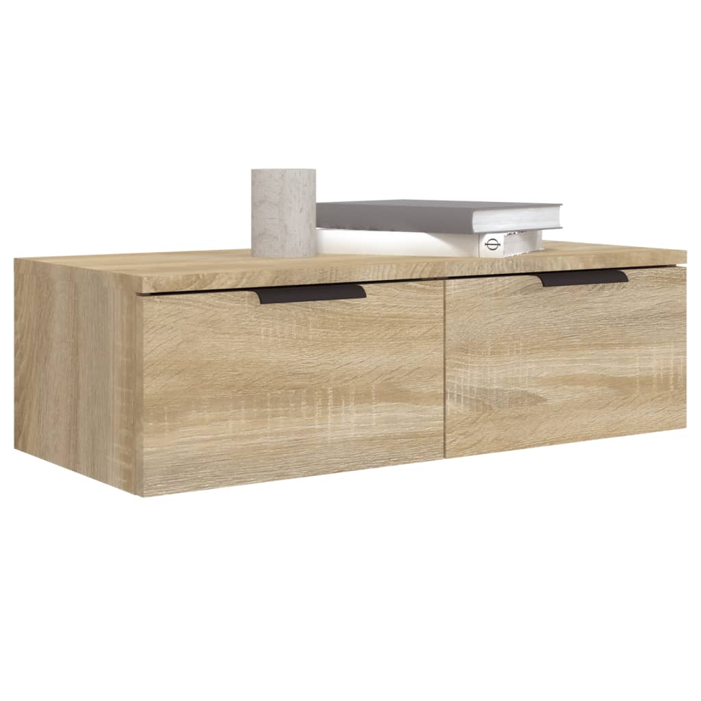 Armoires murales 2pcs Chêne sonoma 68x30x20cm Bois d'ingénierie