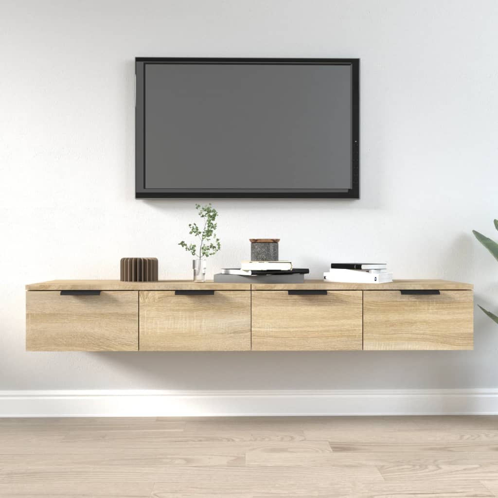 Armoires murales 2pcs Chêne sonoma 68x30x20cm Bois d'ingénierie