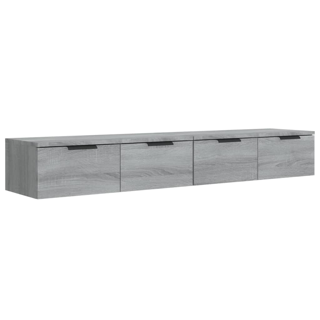 Armoires murales 2 pcs Sonoma gris 68x30x20cm Bois d'ingénierie