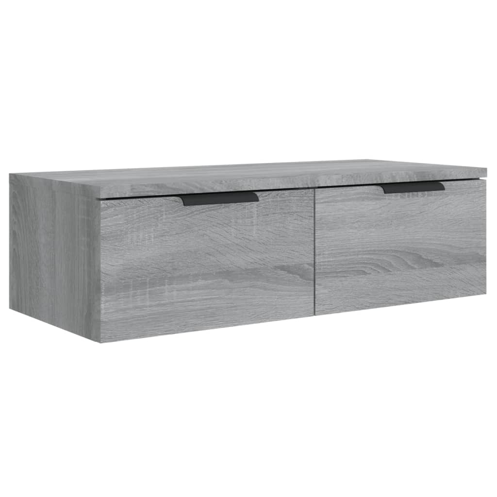 Armoires murales 2 pcs Sonoma gris 68x30x20cm Bois d'ingénierie