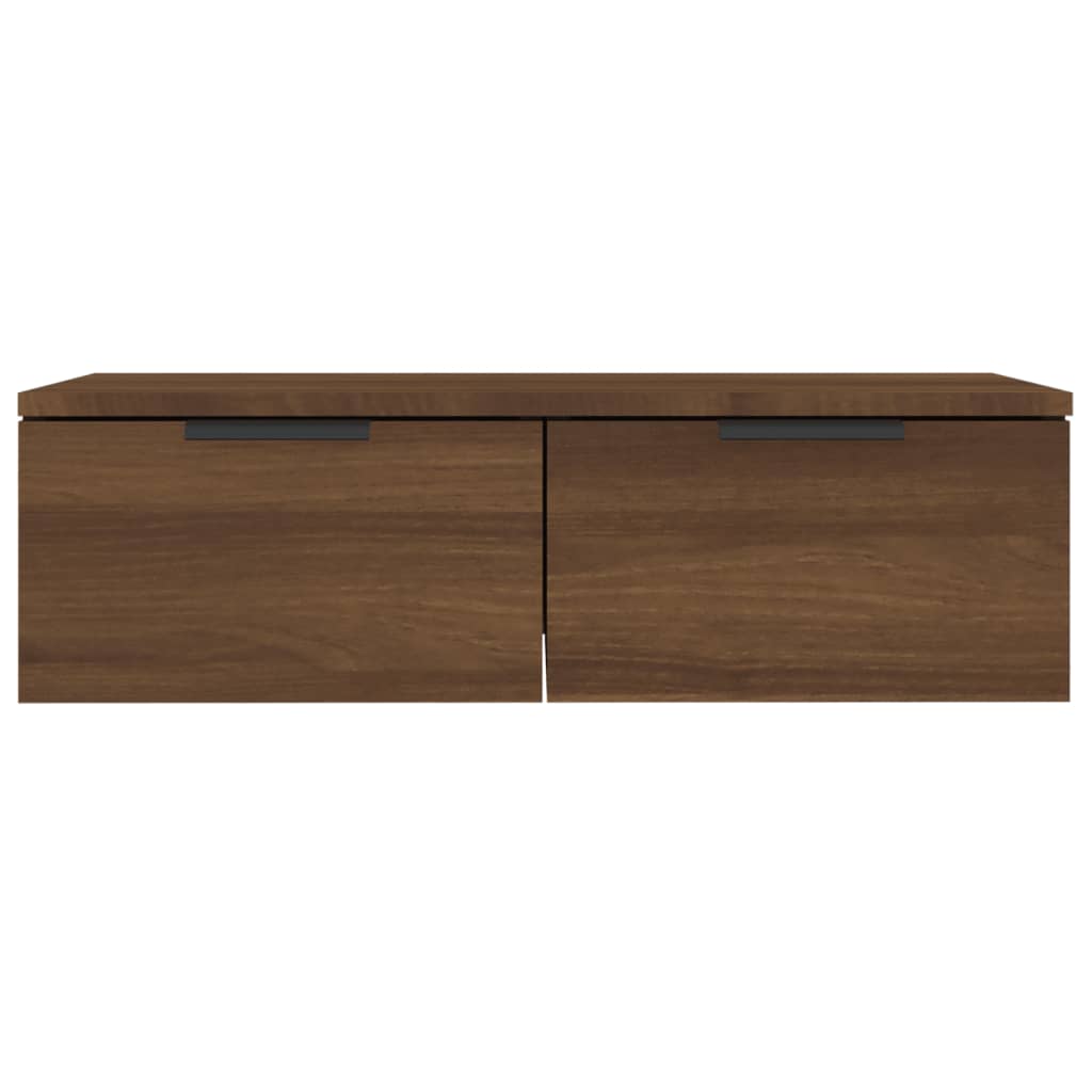 Armoires murales 2pcs Chêne marron 68x30x20cm Bois d'ingénierie