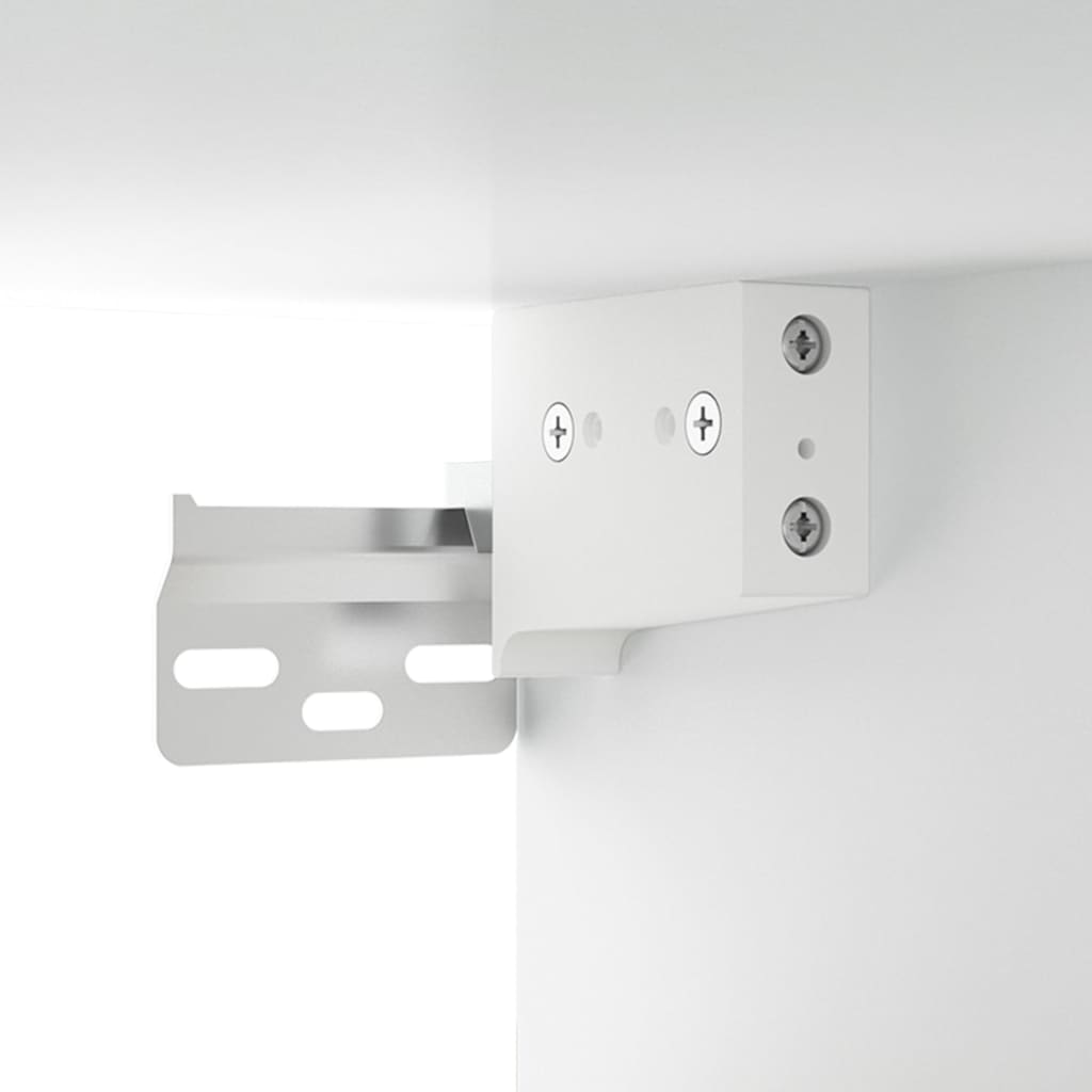 Armoires murales 2 pcs blanc 102x30x20 cm bois d'ingénierie