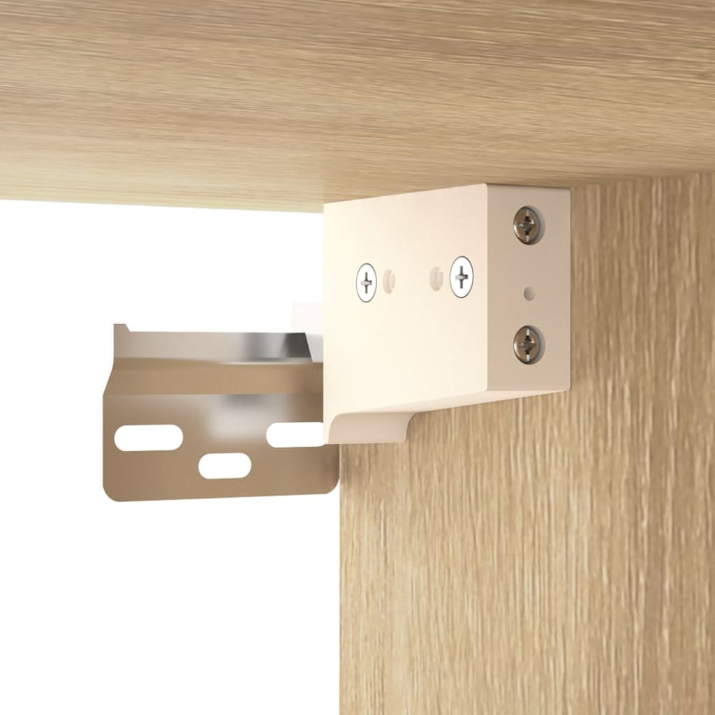 Armoires murales 2 pcs Chêne sonoma 102x30x20 cm