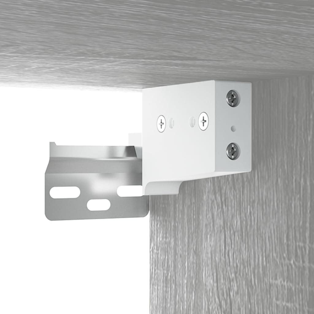 Armoires murales 2pcs Sonoma gris 102x30x20cm Bois d'ingénierie