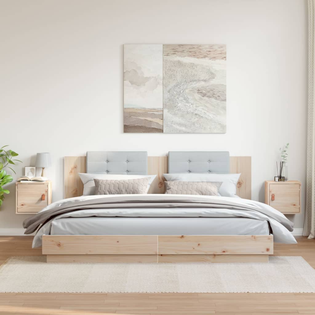 Armoires murales 2 pcs 31,5x30x30 cm Bois de pin massif