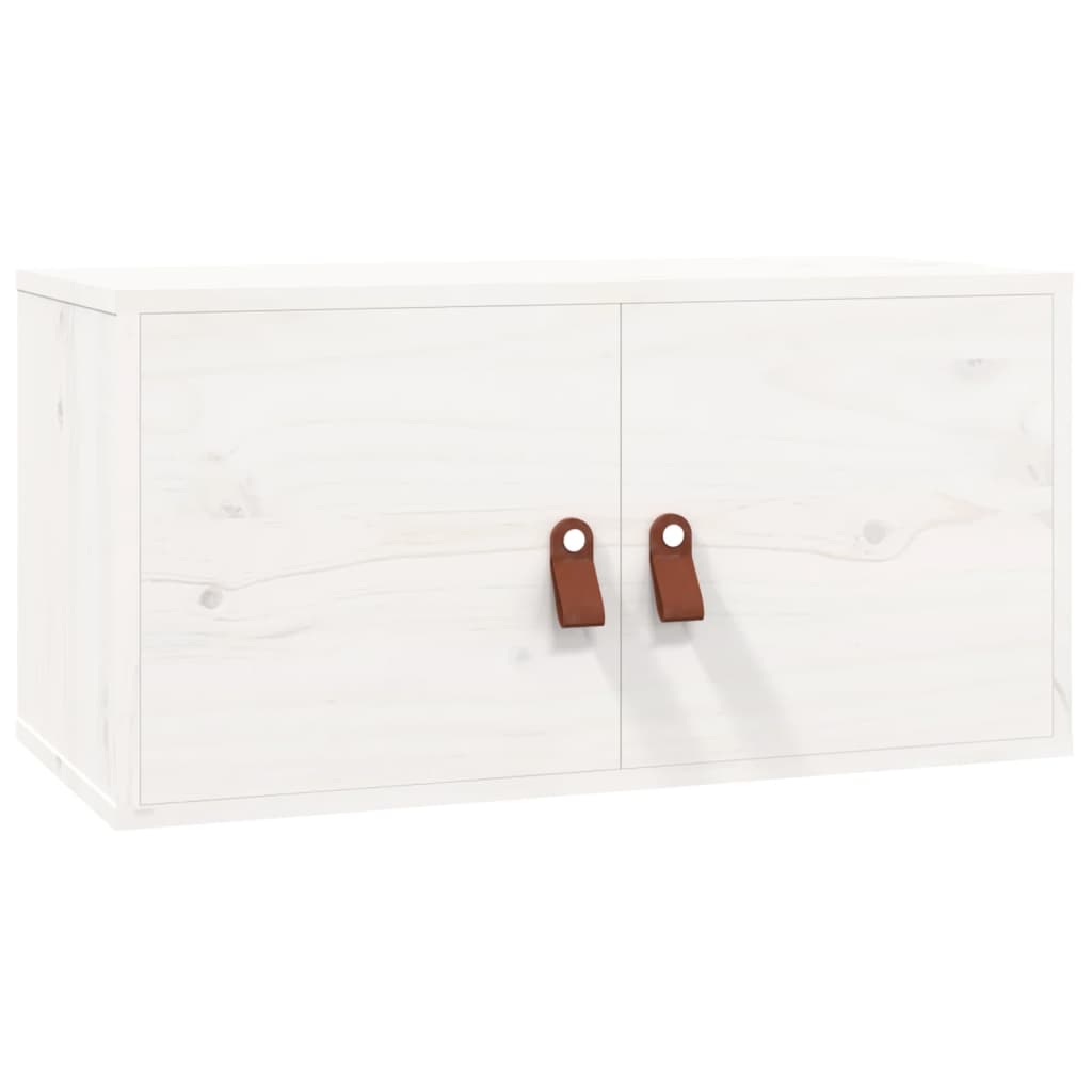 Armoire murale blanc 60x30x30 cm Bois de pin massif