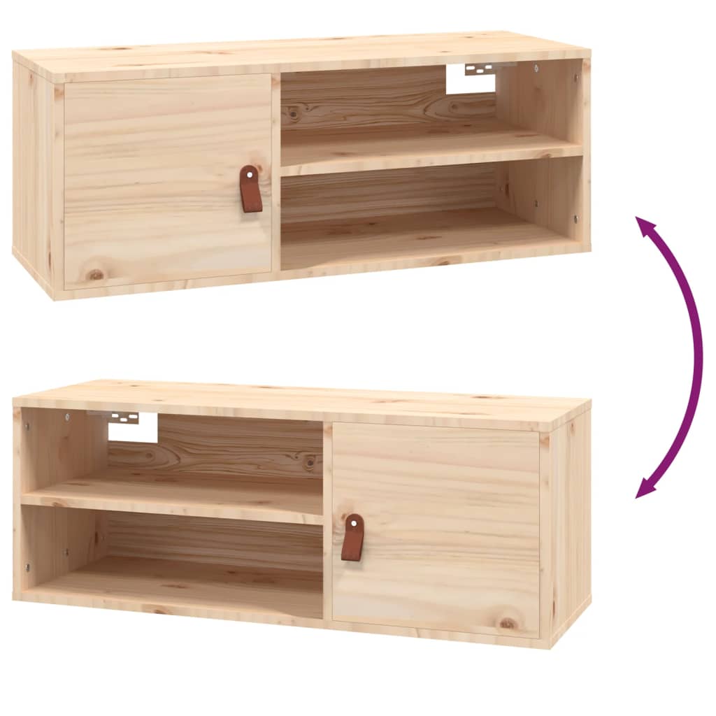 Armoires murales 2 pcs 80x30x30 cm Bois de pin massif