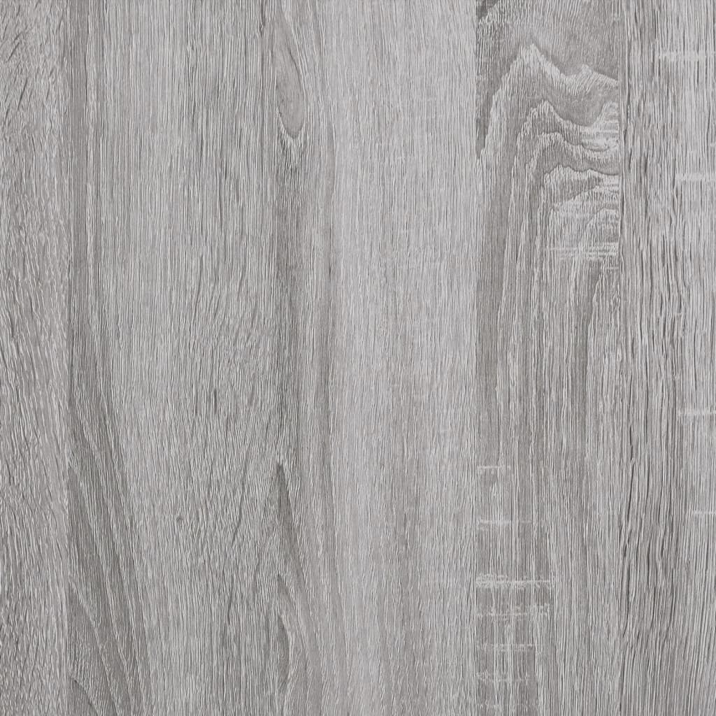 Table console sonoma gris 80x29x75 cm bois d'ingénierie