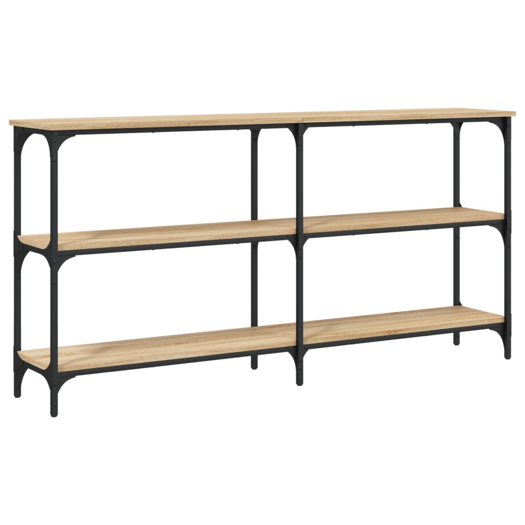 Table console chêne sonoma 150x29x75 cm bois d'ingénierie