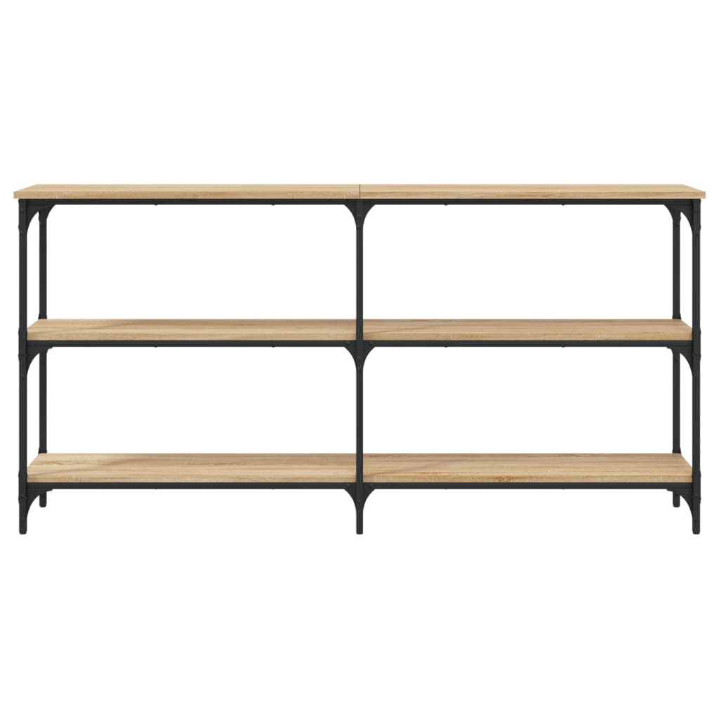 Table console chêne sonoma 150x29x75 cm bois d'ingénierie