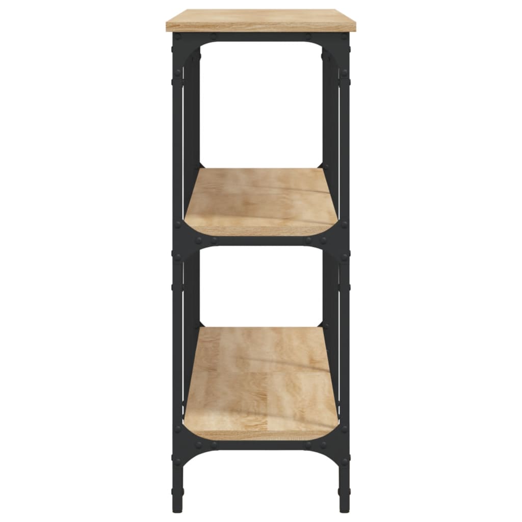 Table console chêne sonoma 150x29x75 cm bois d'ingénierie