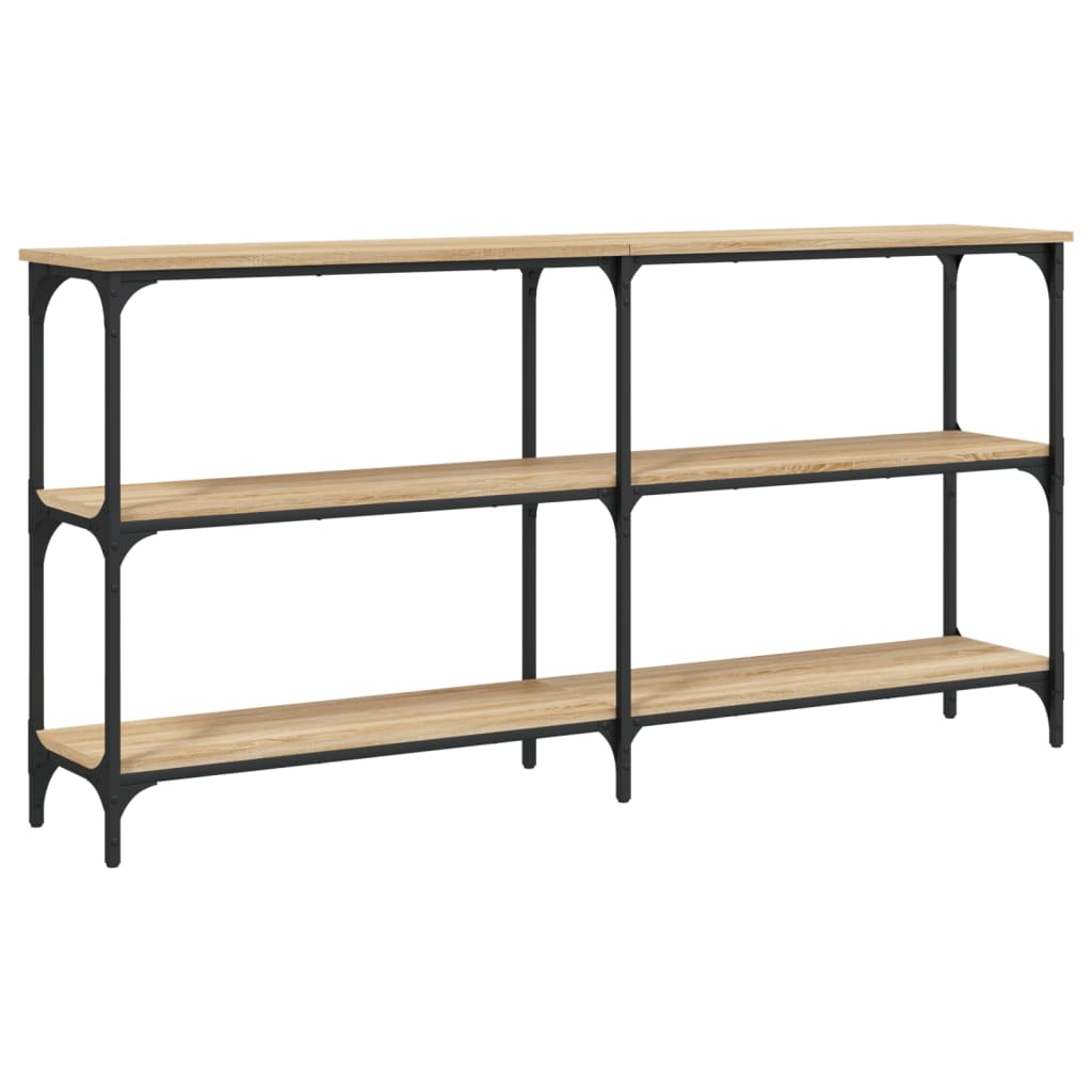 Table console chêne sonoma 150x29x75 cm bois d'ingénierie