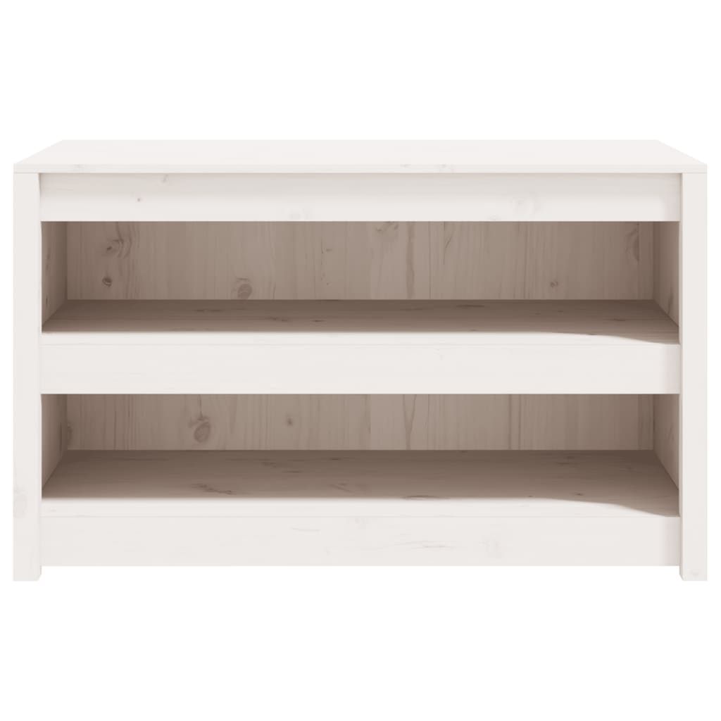 Mueble de cocina exterior blanco fabricado en madera maciza de pino.