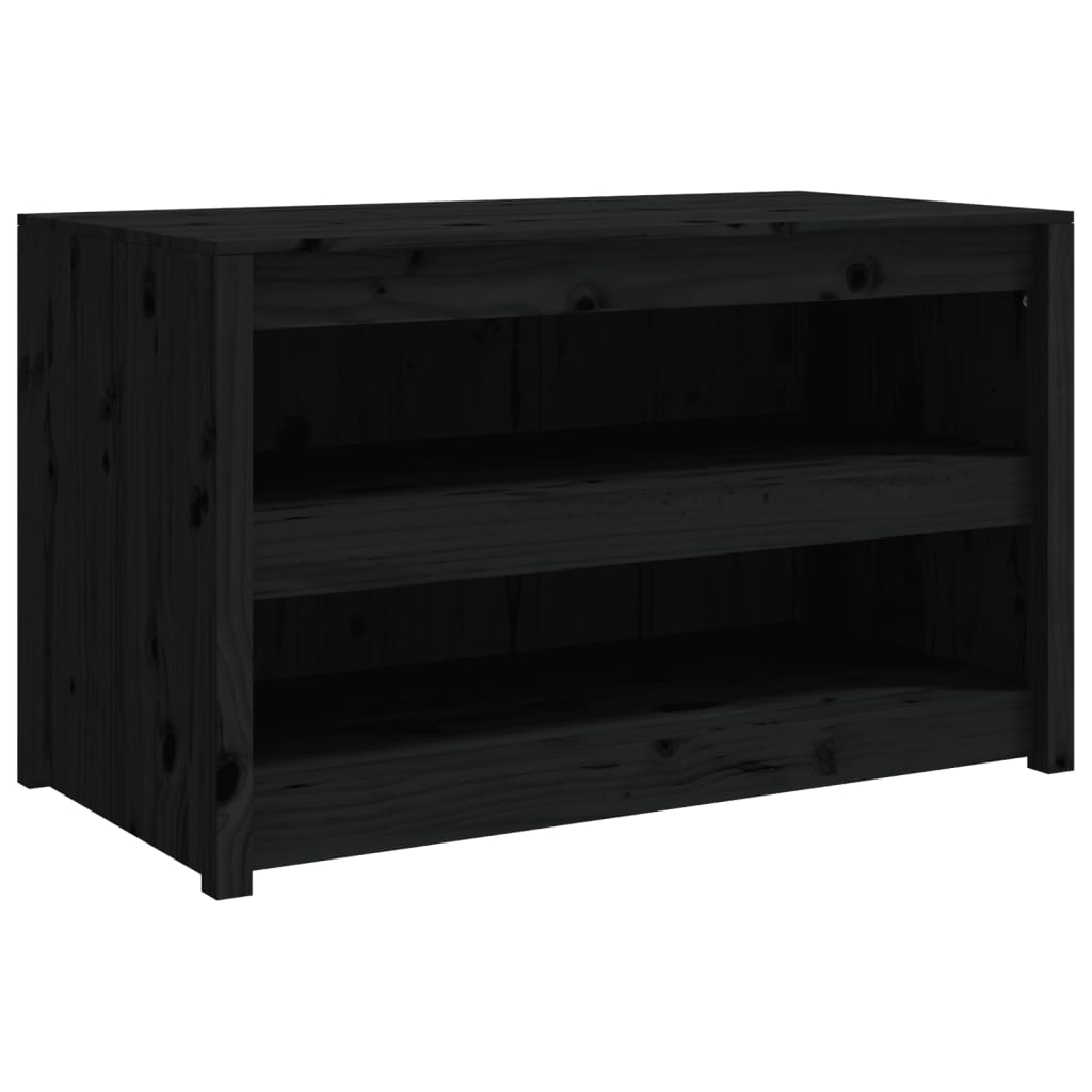Mueble de cocina exterior negro 106x55x64cm madera maciza de pino