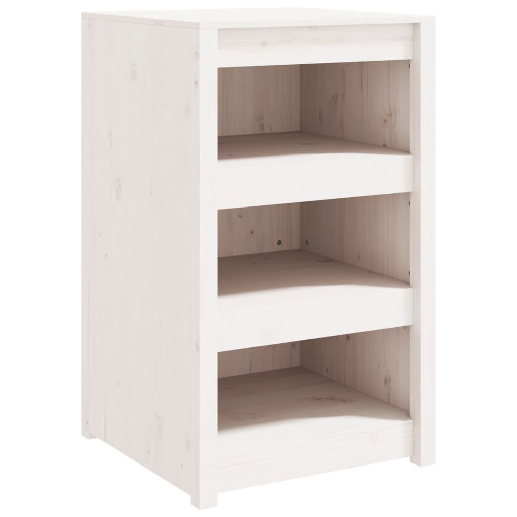 Mueble de cocina exterior blanco fabricado en madera maciza de pino.
