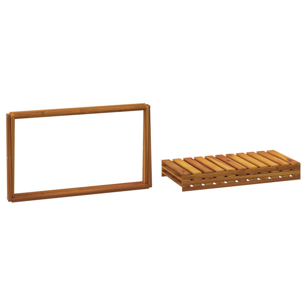 Étagère pliable à 3 niveaux Marron 70x31x63 cm Bois d'acacia