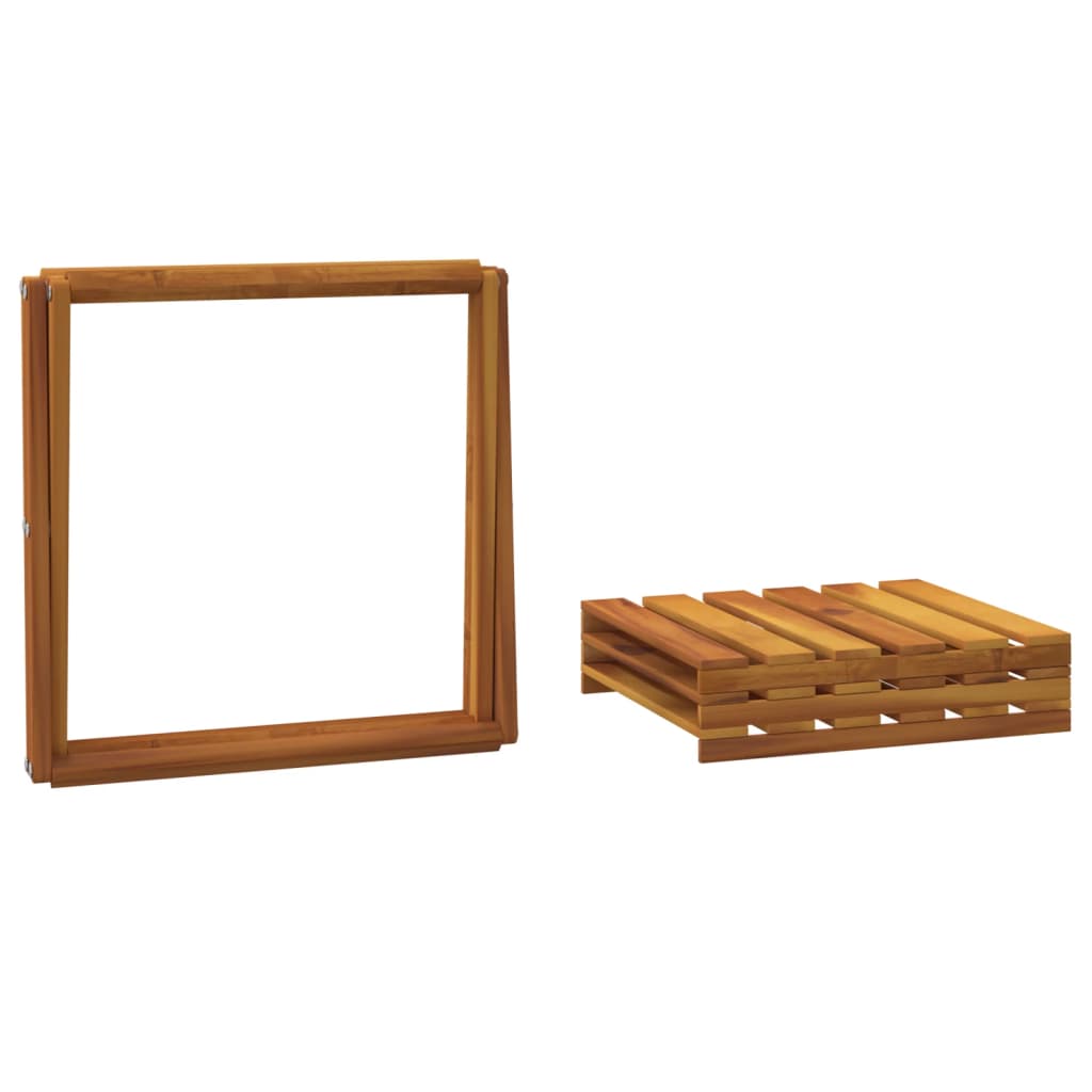 Étagère pliable à 3 niveaux Marron 43x31x63 cm Bois d'acacia