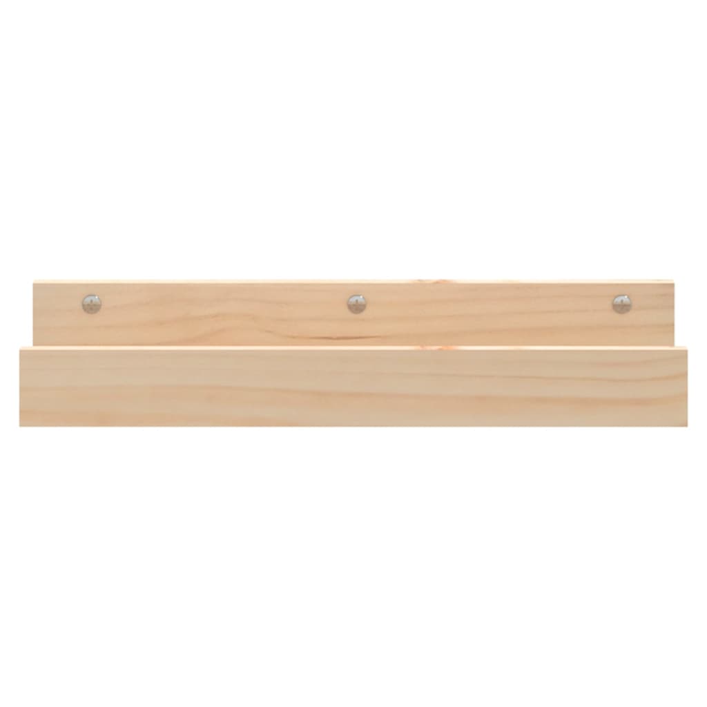 Étagères murales 2 pcs 50x12x9 cm Bois de pin massif