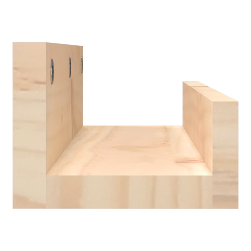 Étagères murales 2 pcs 50x12x9 cm Bois de pin massif