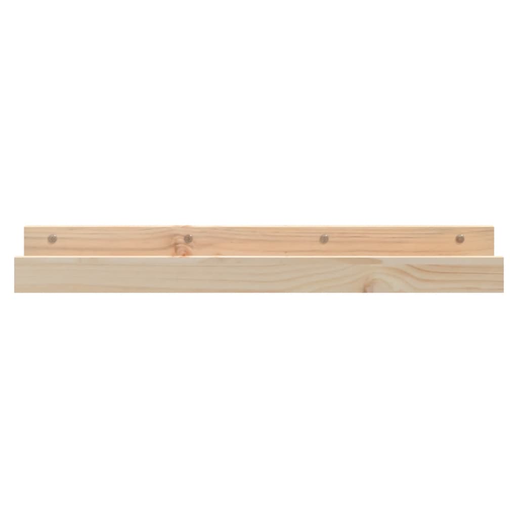 Étagères murales 2 pcs 80x12x9 cm Bois de pin massif