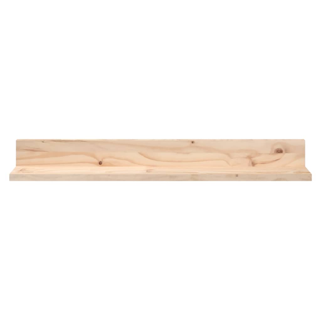 Étagères murales 2 pcs 80x11x9 cm Bois de pin massif