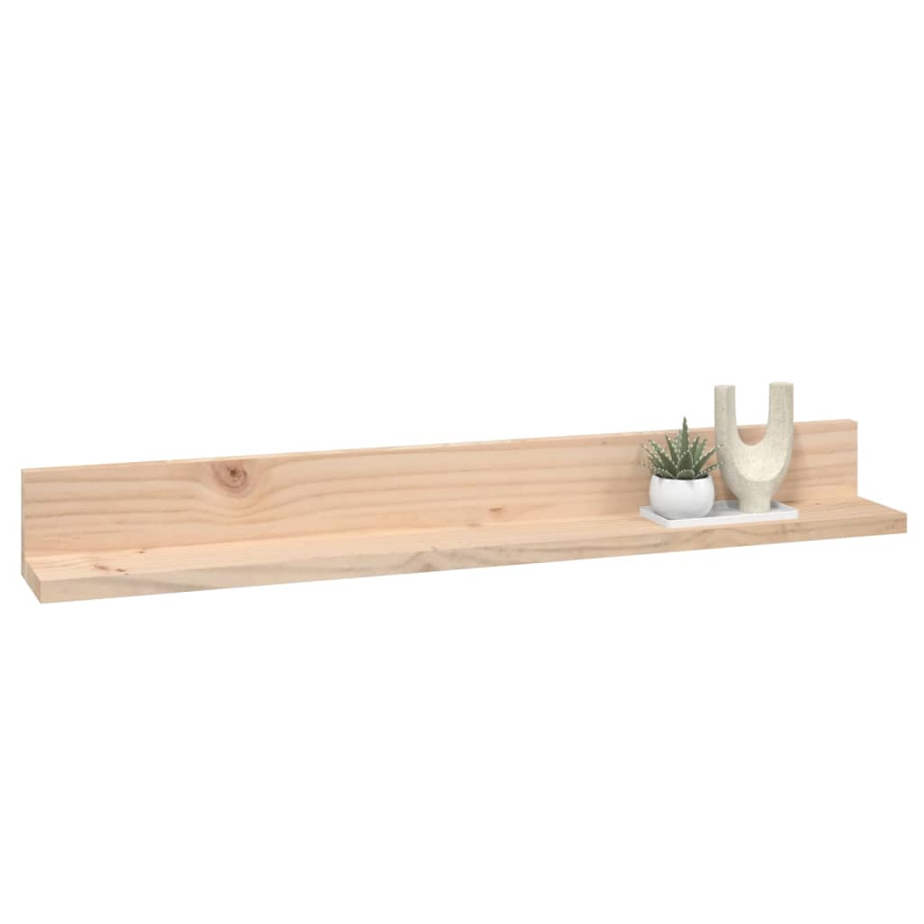 Étagères murales 2 pcs 80x11x9 cm Bois de pin massif