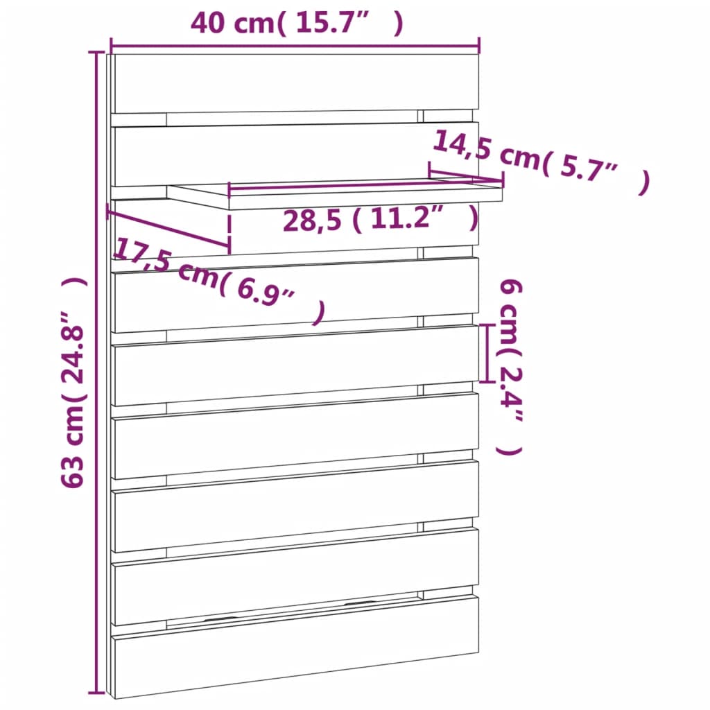 Étagères de chevet murales 2 pcs Blanc Bois de pin massif