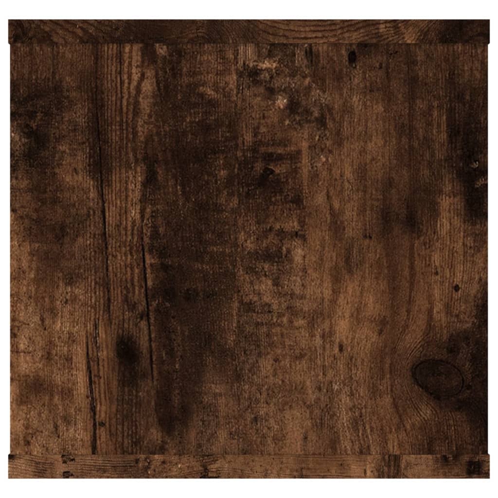 Étagère murale chêne fumé 102x30x29 cm bois d'ingénierie