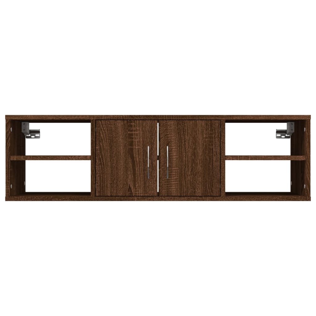 Étagère murale chêne marron 102x30x29 cm bois d'ingénierie