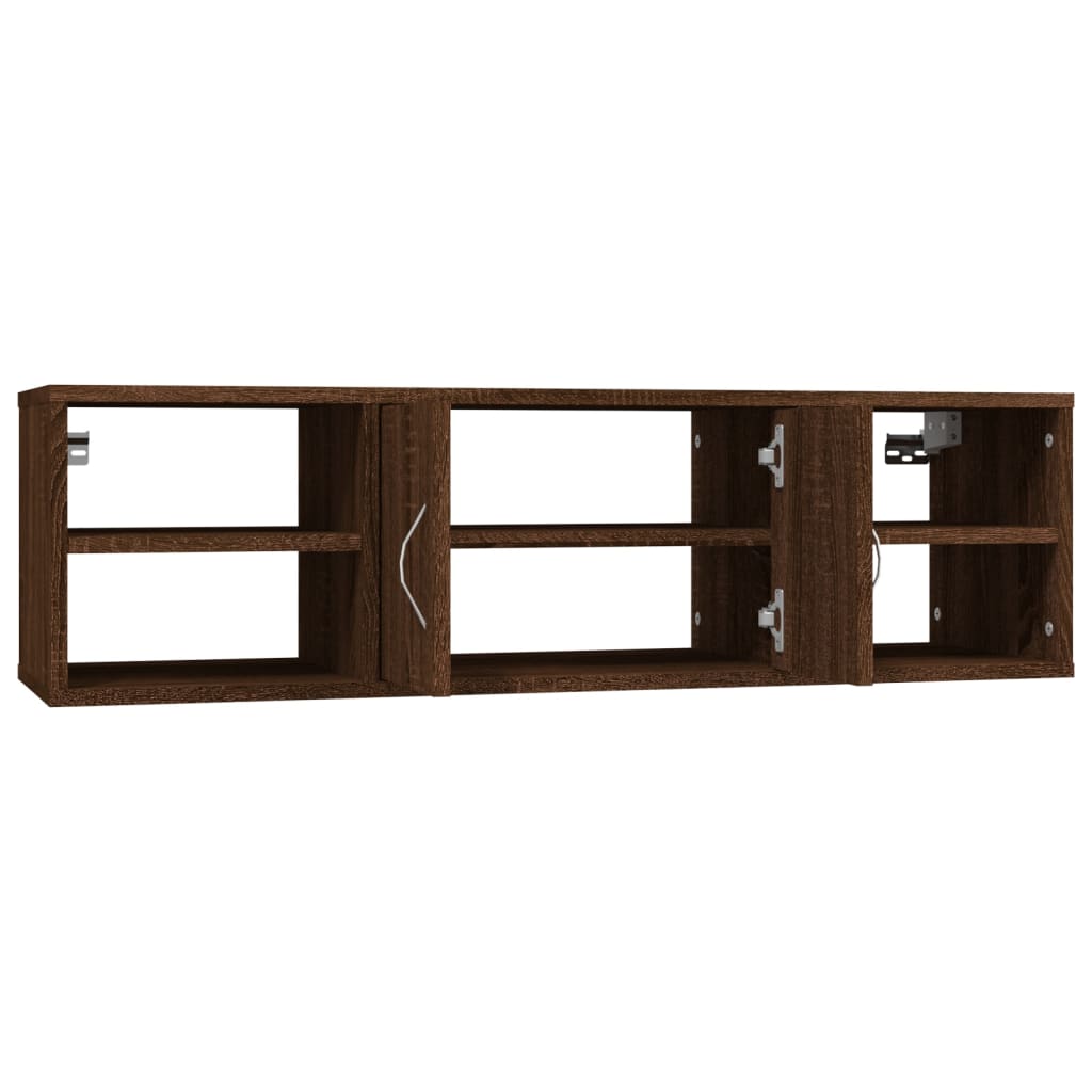 Étagère murale chêne marron 102x30x29 cm bois d'ingénierie