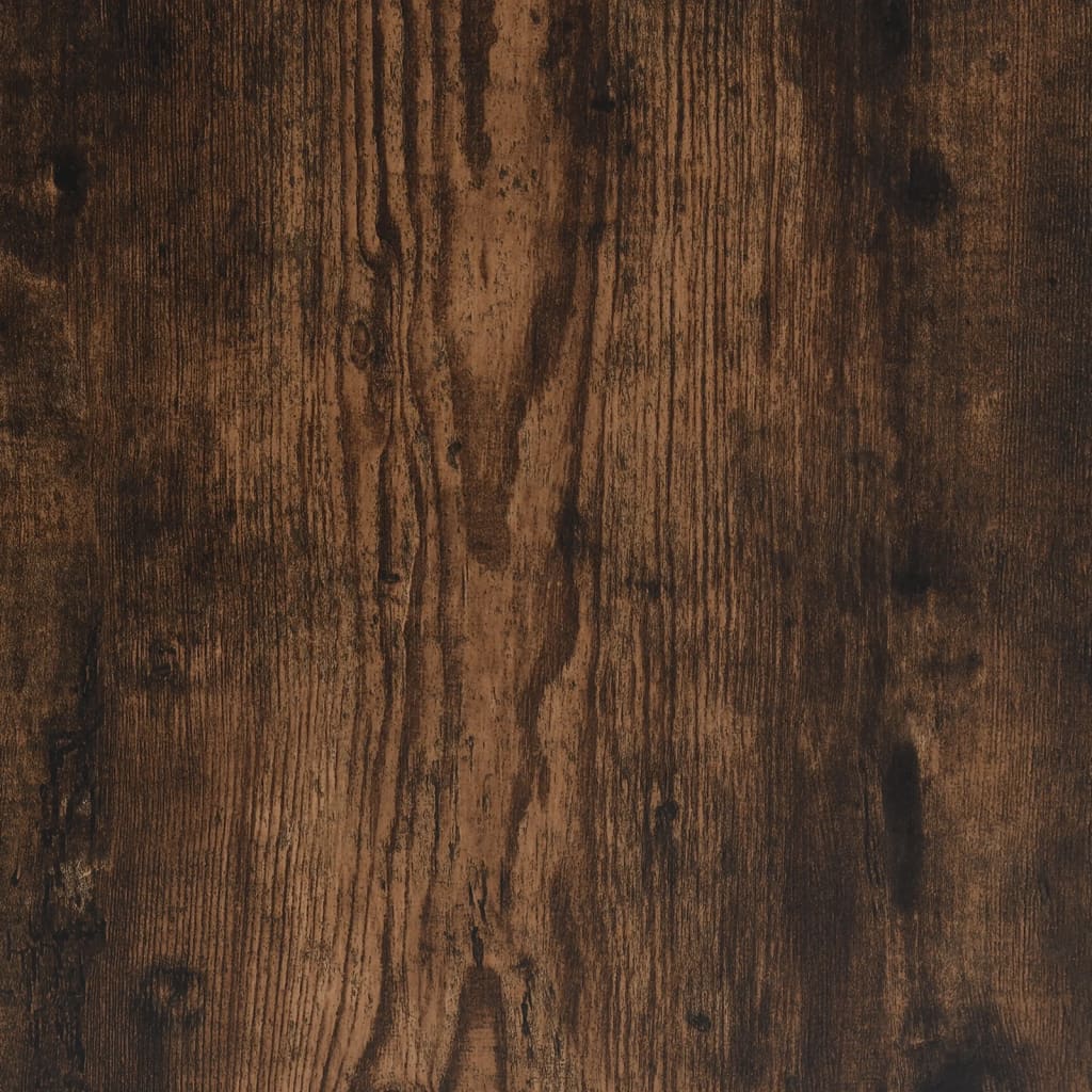 Étagère murale à CD Chêne fumé 100x18x18 cm Bois d'ingénierie