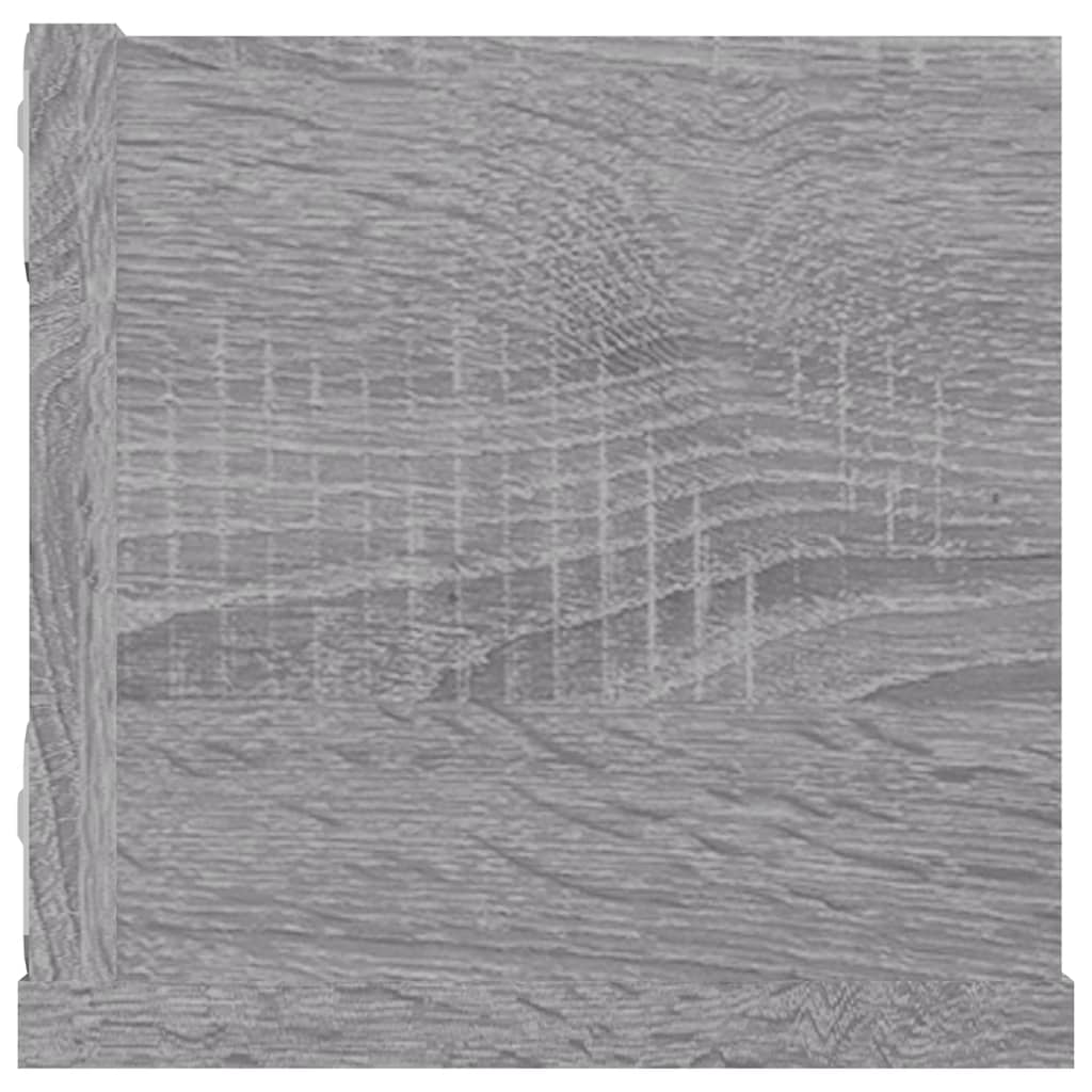 Étagère murale à CD Sonoma gris 100x18x18 cm Bois d'ingénierie