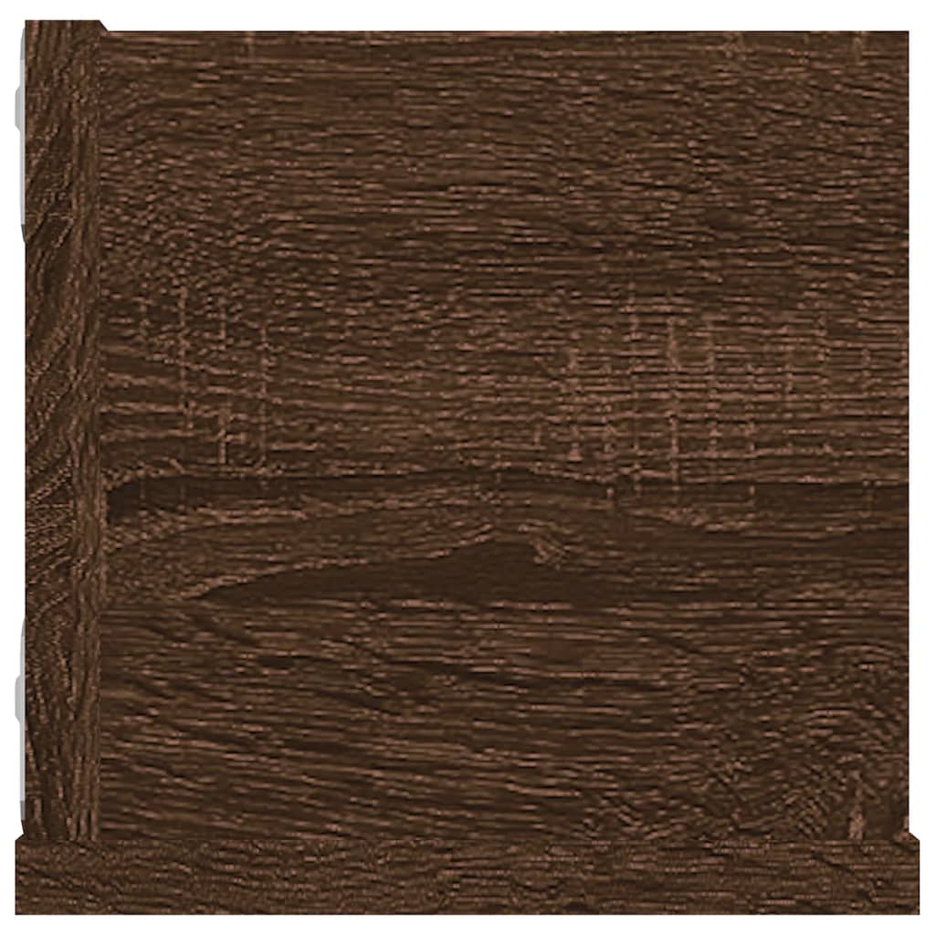 Étagère murale à CD Chêne marron 100x18x18 cm Bois d'ingénierie