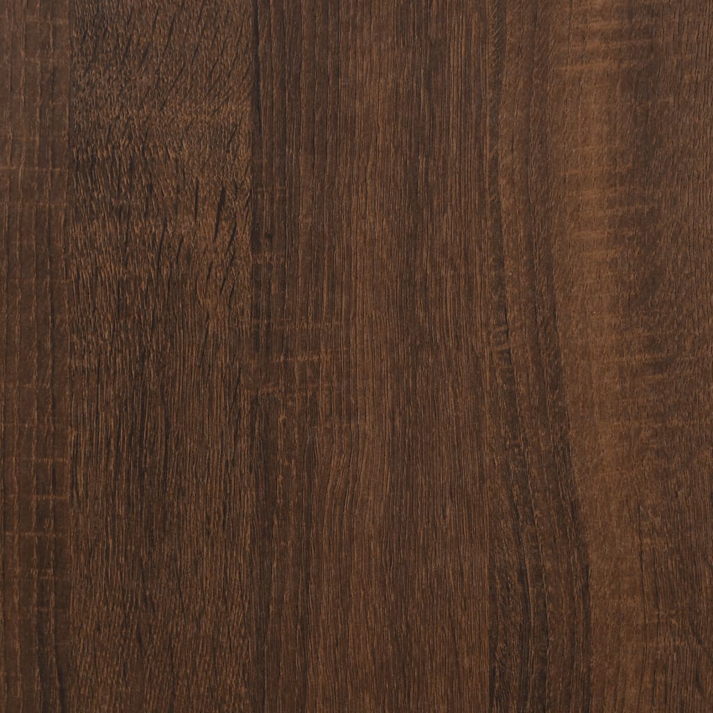 Étagère murale à CD Chêne marron 100x18x18 cm Bois d'ingénierie
