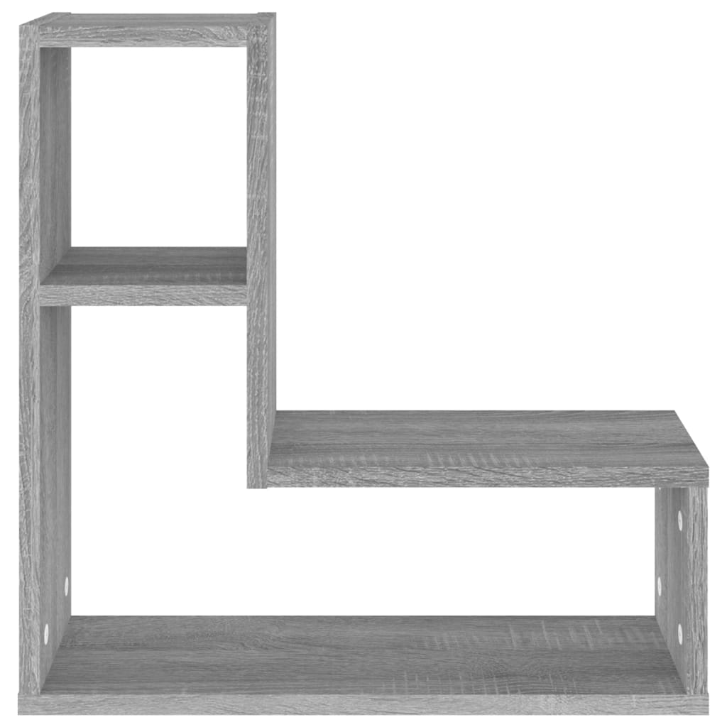 Étagères murales 2pcs Sonoma gris 50x15x50 cm Bois d’ingénierie