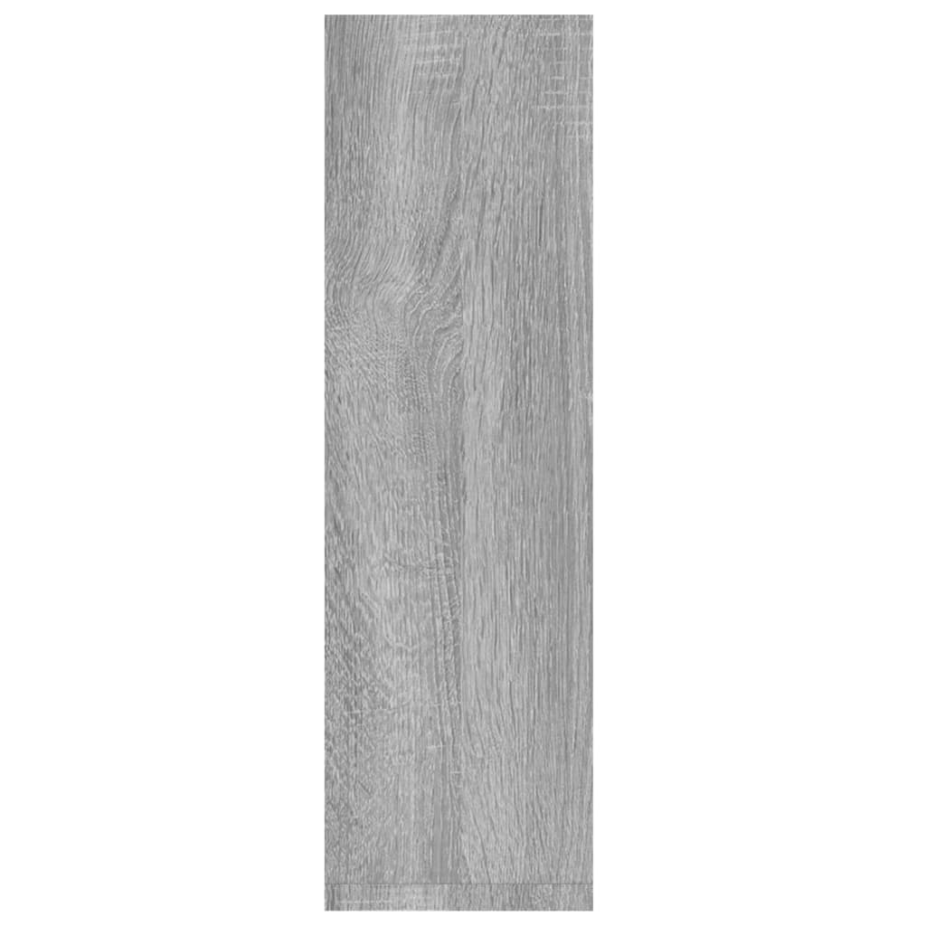 Étagères murales 2pcs Sonoma gris 50x15x50 cm Bois d’ingénierie