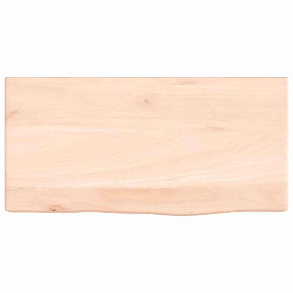 Étagère murale 40x20x6 cm bois de chêne massif non traité