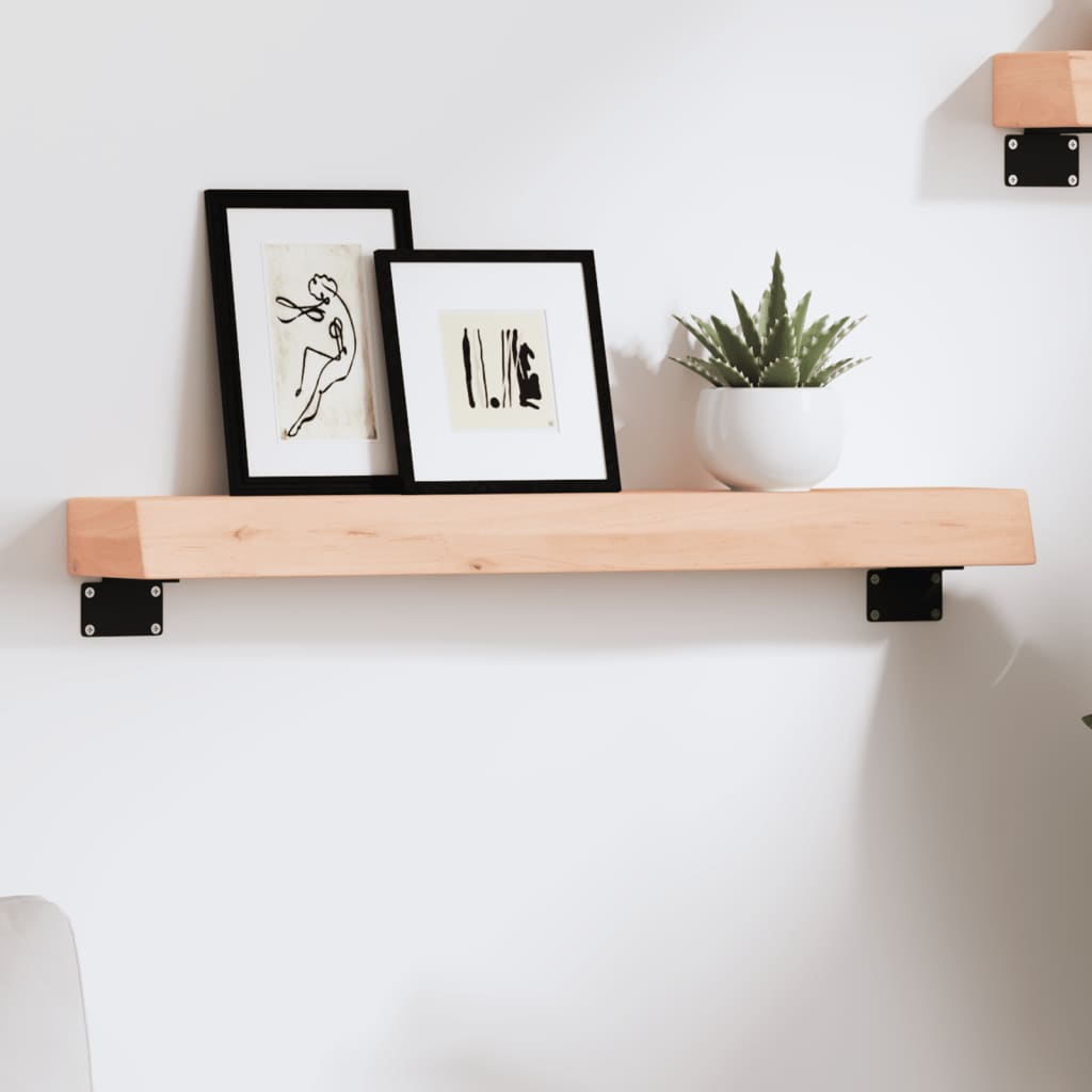 Étagère murale 60x10x6 cm bois de chêne massif non traité
