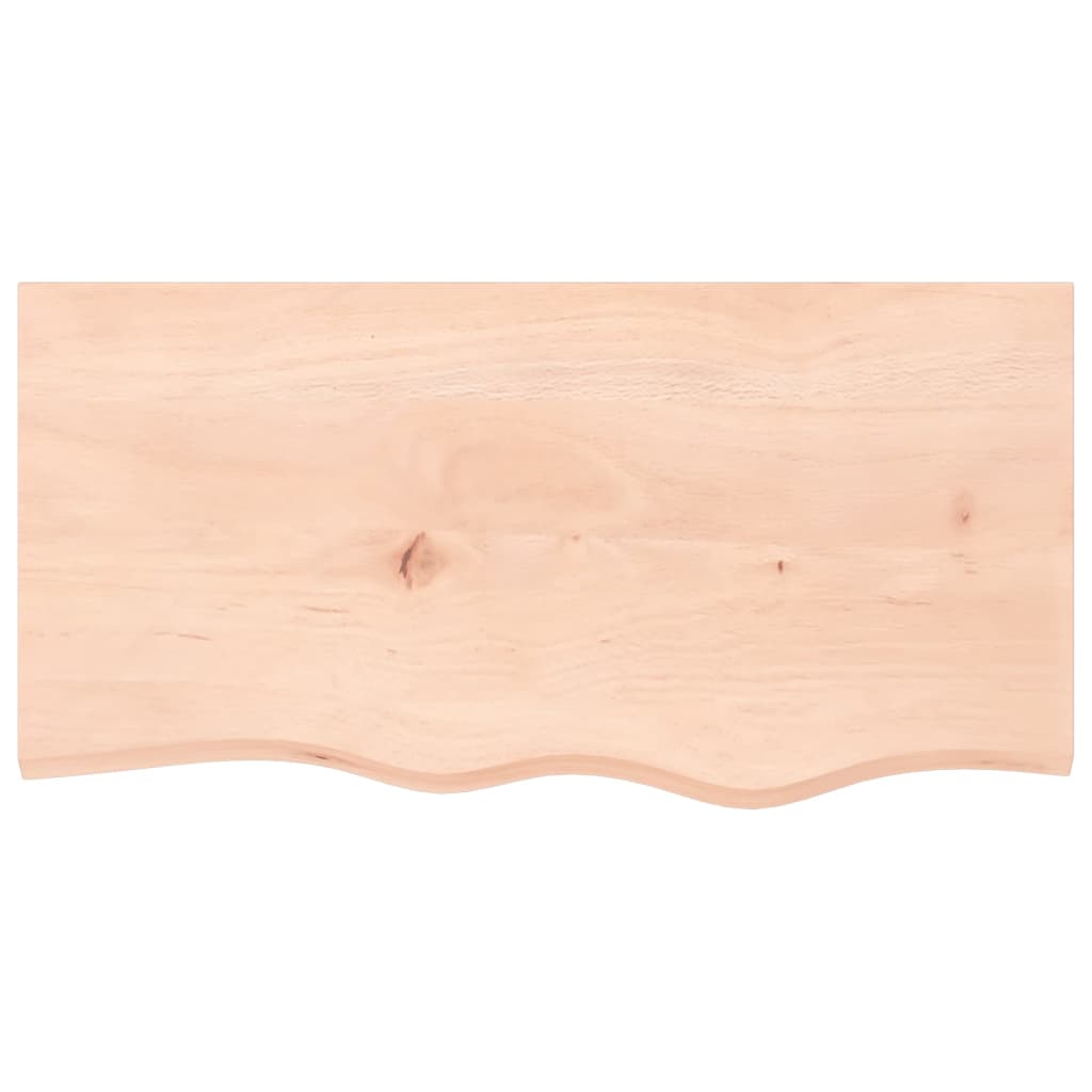 Étagère murale 80x40x2 cm bois de chêne massif non traité