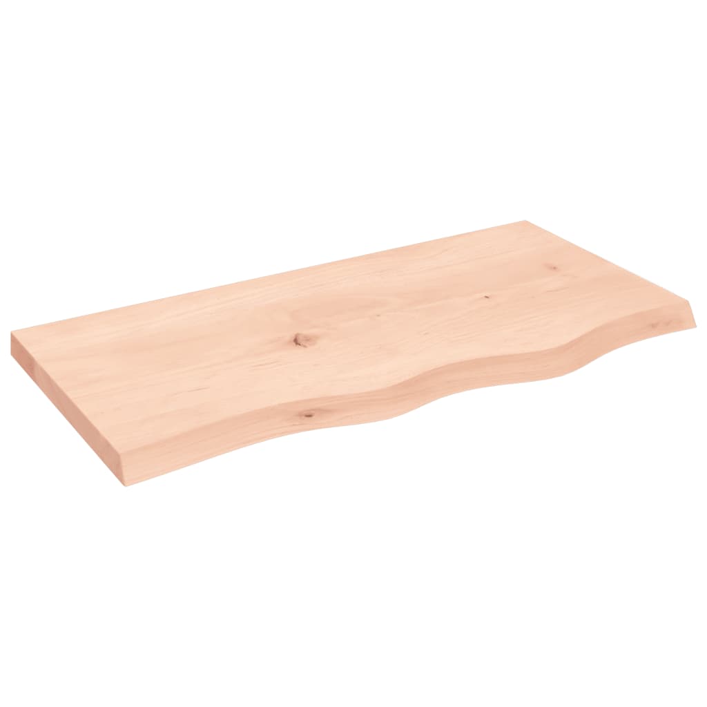 Étagère murale 80x40x(2-4) cm bois de chêne massif non traité