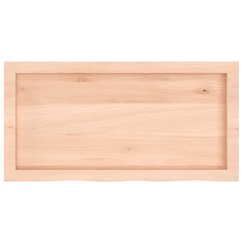 Étagère murale 80x40x(2-4) cm bois de chêne massif non traité