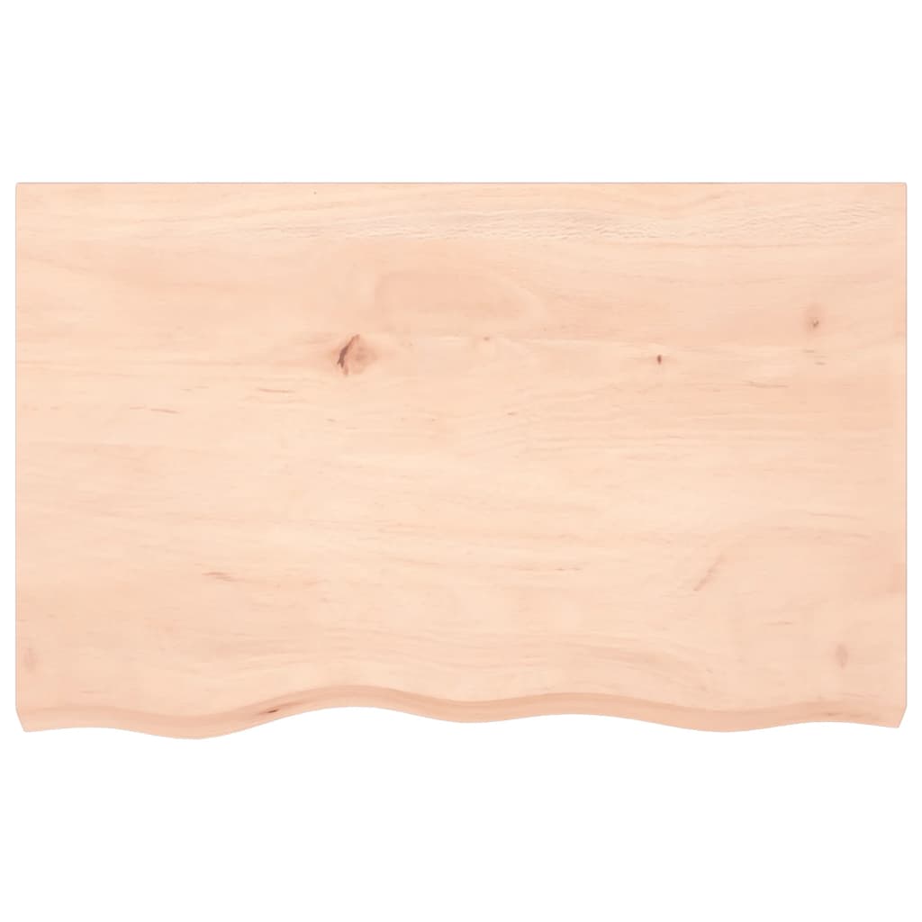 Étagère murale 80x50x(2-4)cm bois de chêne massif non traité