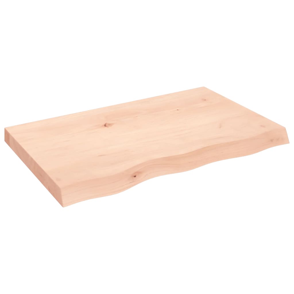 Étagère murale 80x50x(2-6) cm bois de chêne massif non traité