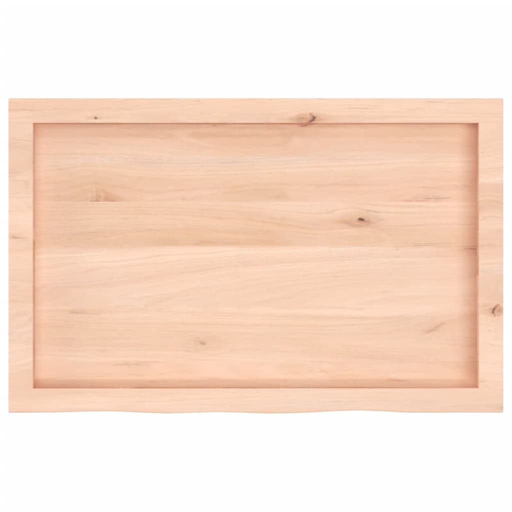 Étagère murale 80x50x(2-6) cm bois de chêne massif non traité